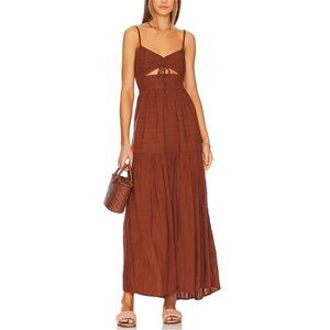 L*Space Rich Brown Maxi Dress